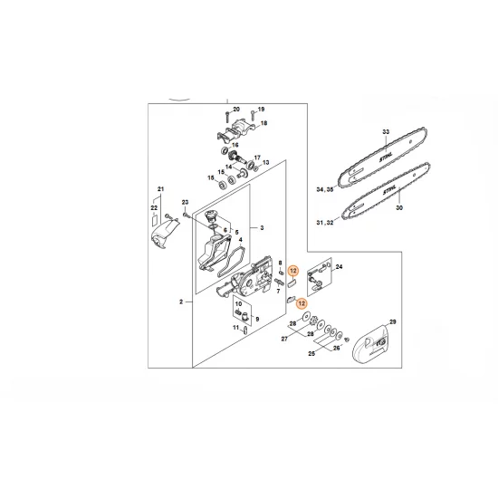 STIHL  Listwa ślizgowa 1123 648 6600